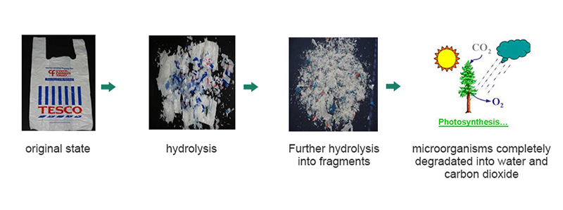 生物降解袋的降解过程